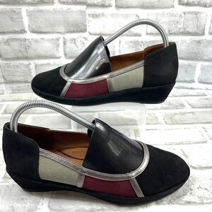 L’Amour Des Pieds Betty Jane Women’s Size 9 Black Multicolor Suede Shoes